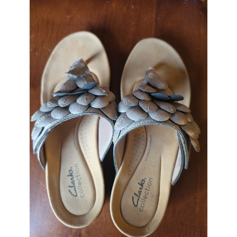 clarks‎ womens sandals size 7.5  wide - Picture 2 of 6